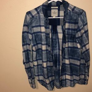 American Eagle Blue Flannel